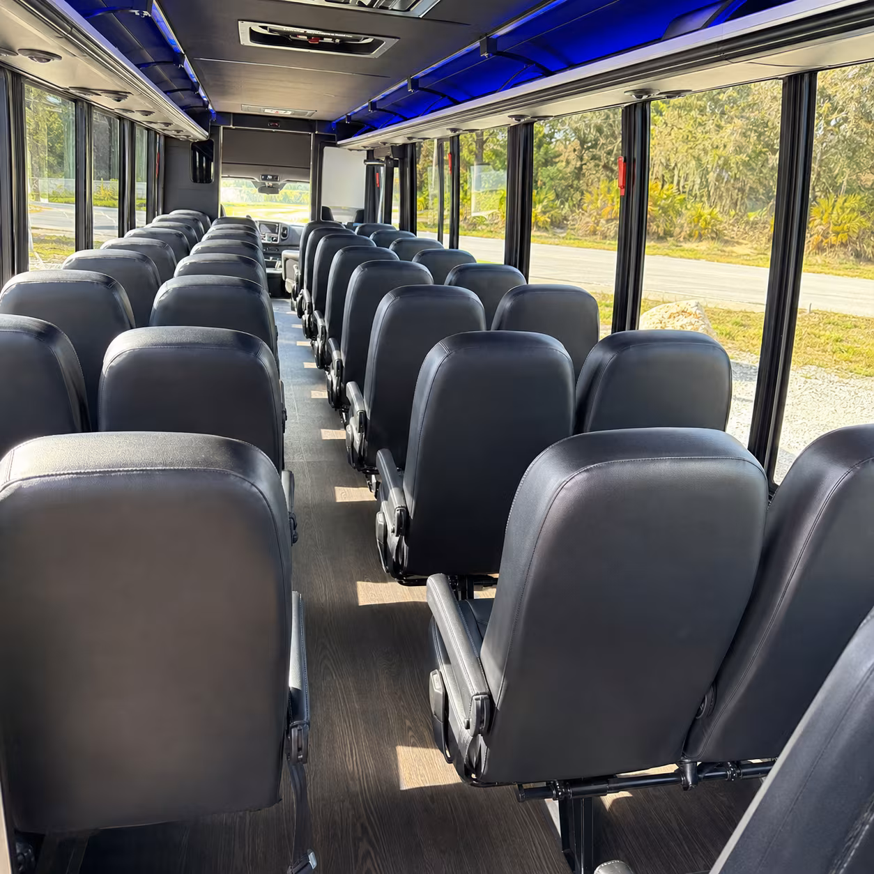 25 passenger minibus inside