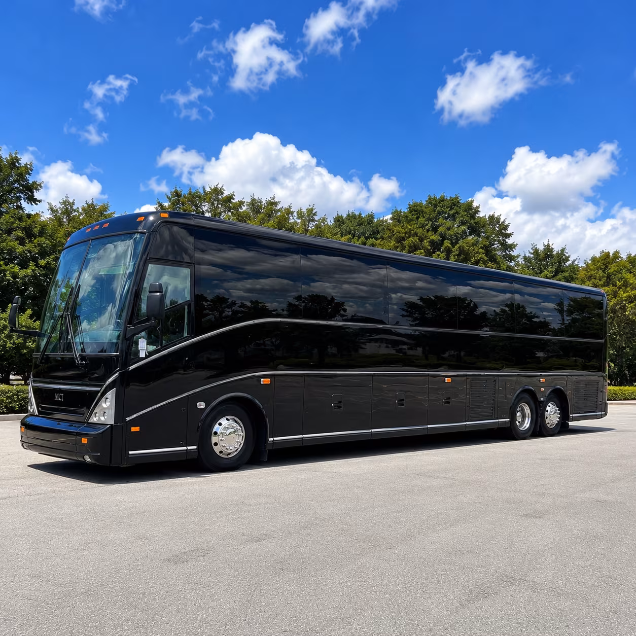 charter buses for ryan high school prom groups in east denton