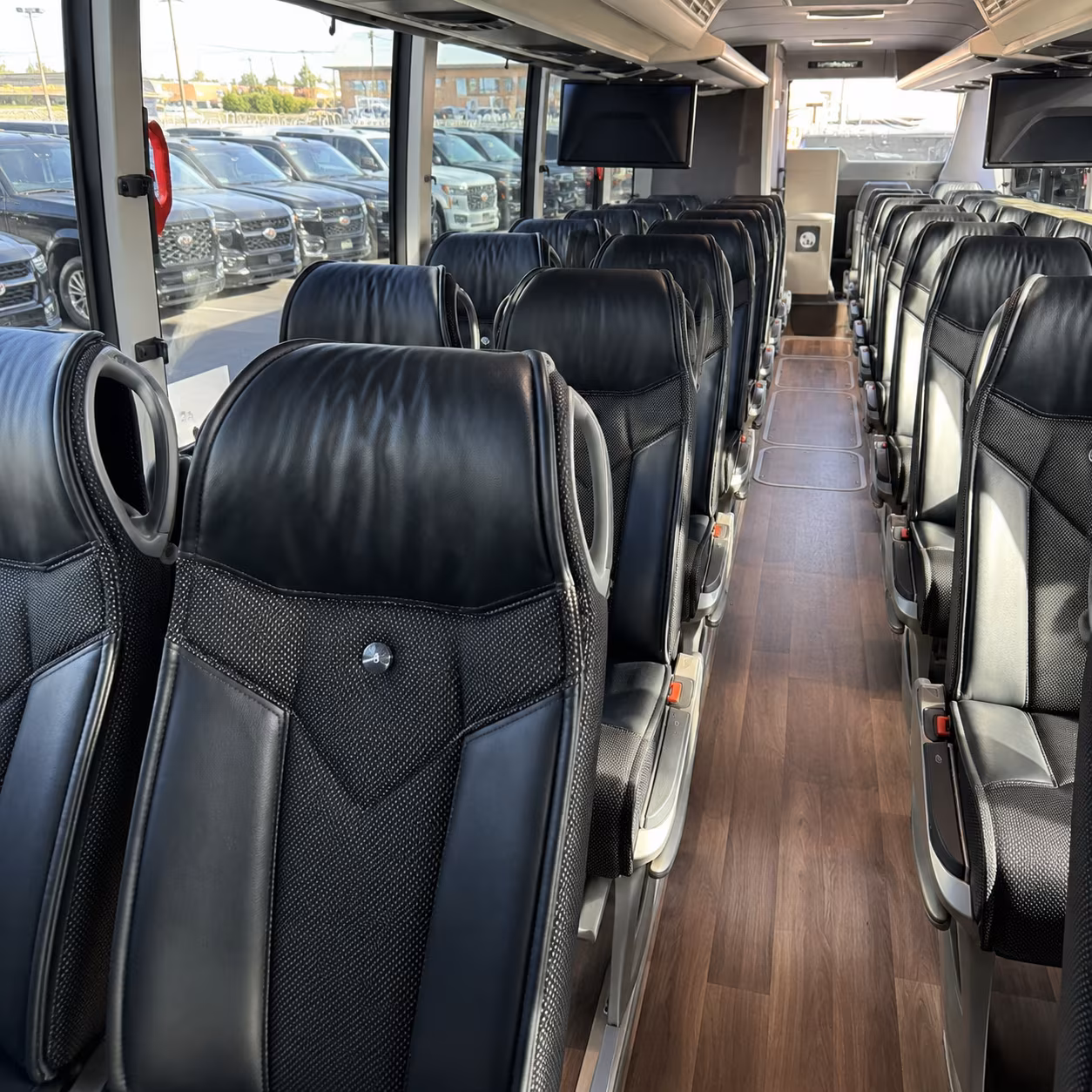 denton charter bus interior gallery
