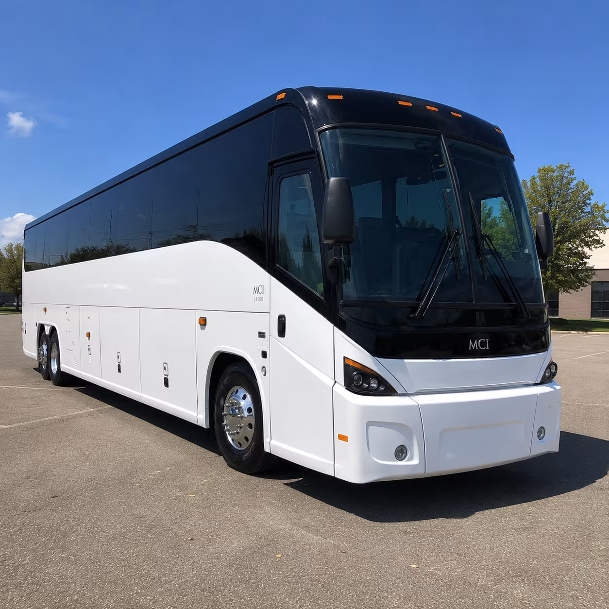 denton charter bus rental exterior