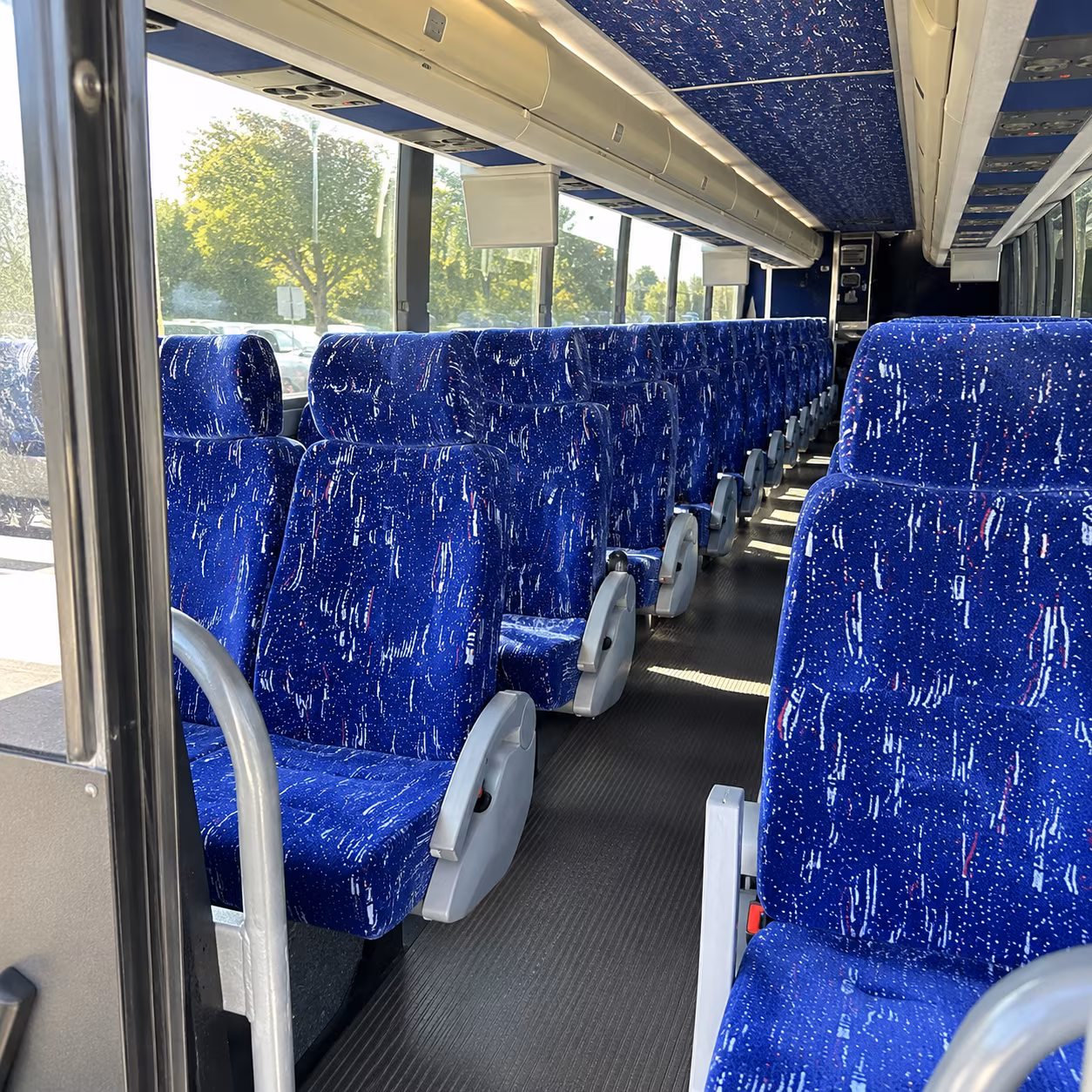 denton charter bus rental inside