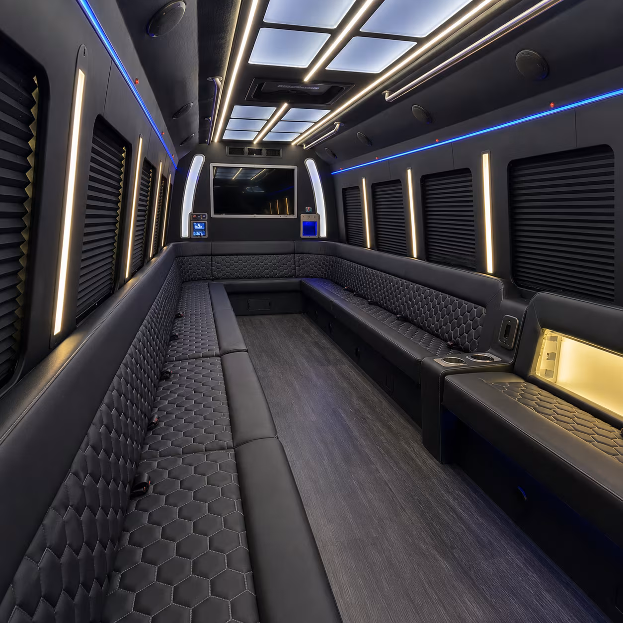 denton new years eve party bus rental