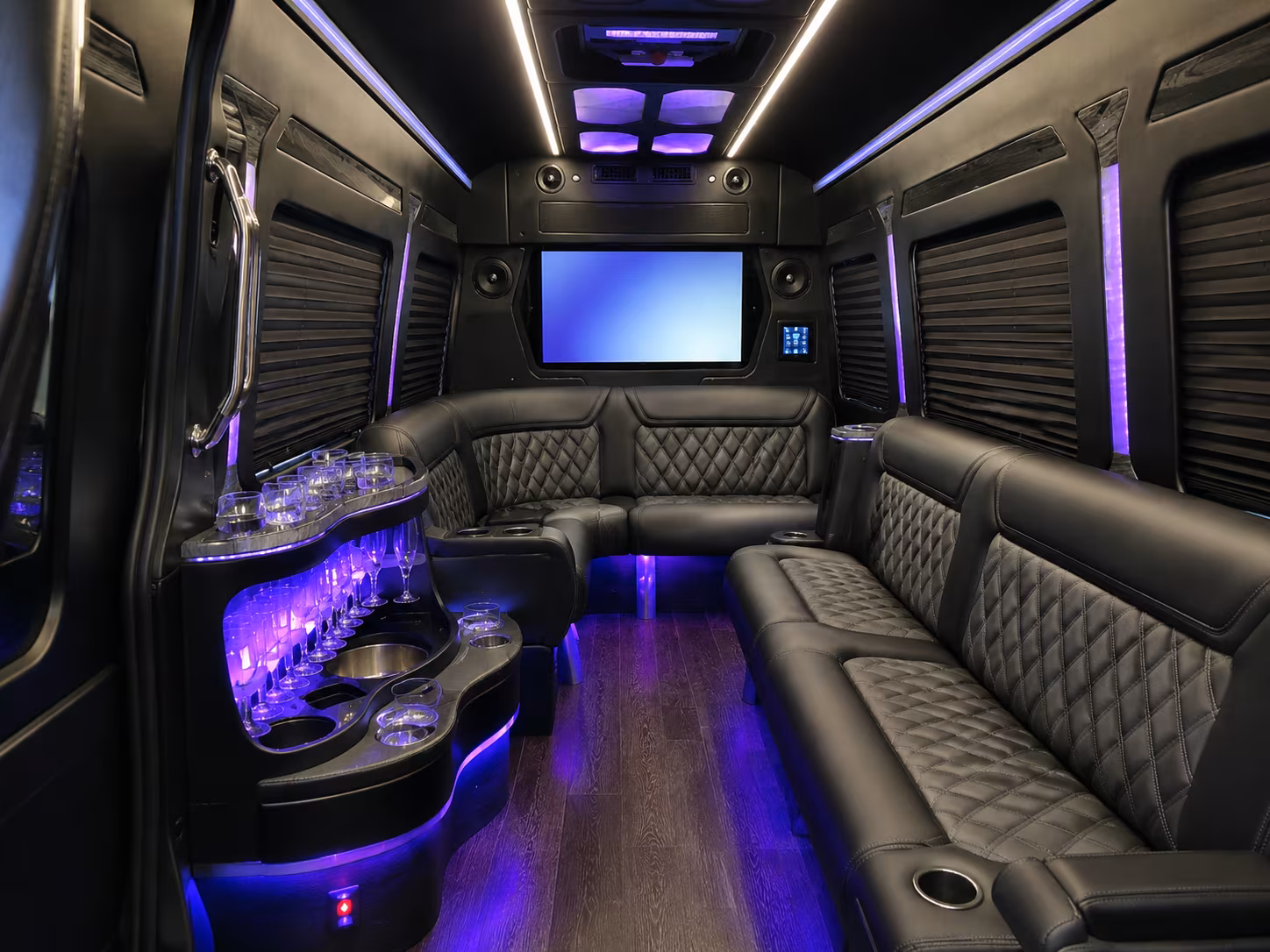 denton private event transportation onboard seating